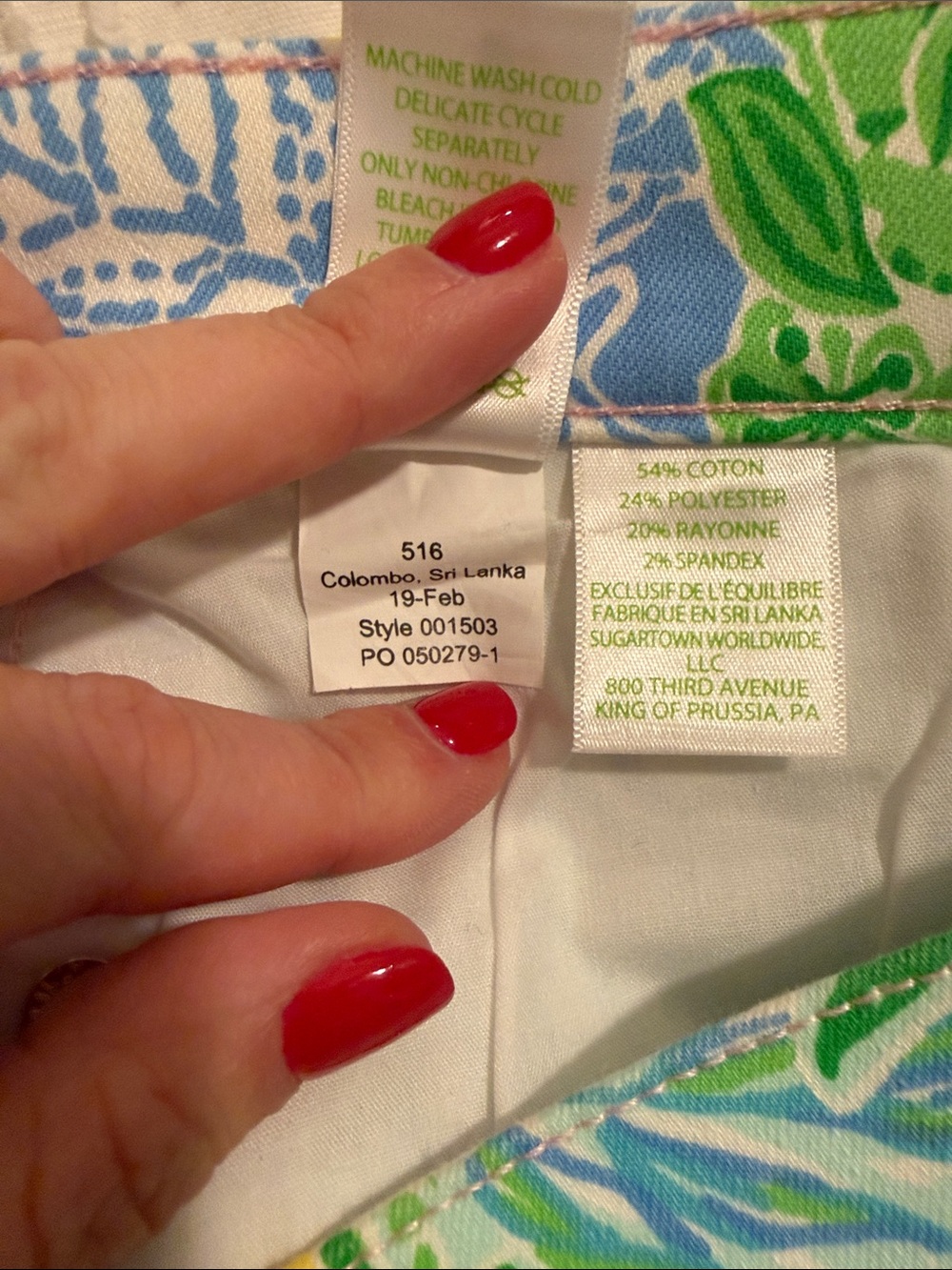 Lilly Pulitzer South Ocean Skinny jean in Multi Cheek to Cheek print - Picture 11 of 11